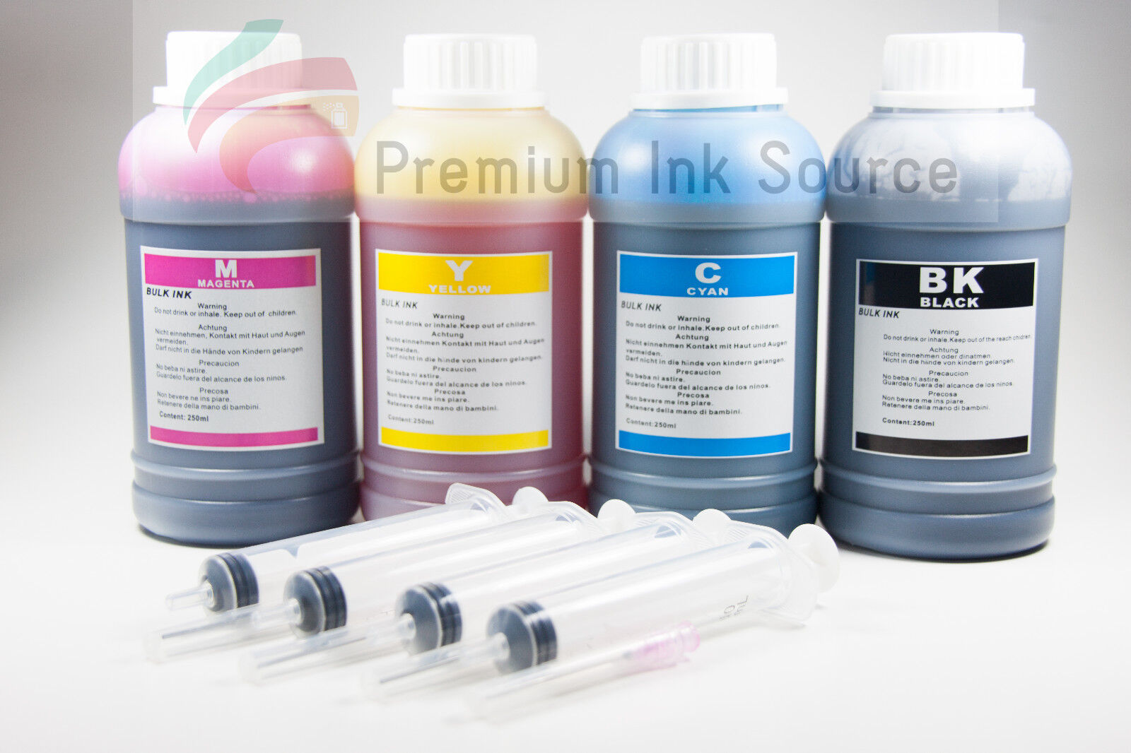 4x250ml Premium Refill ink kit for HP Canon Epson Lexmark Dell Kodak printers