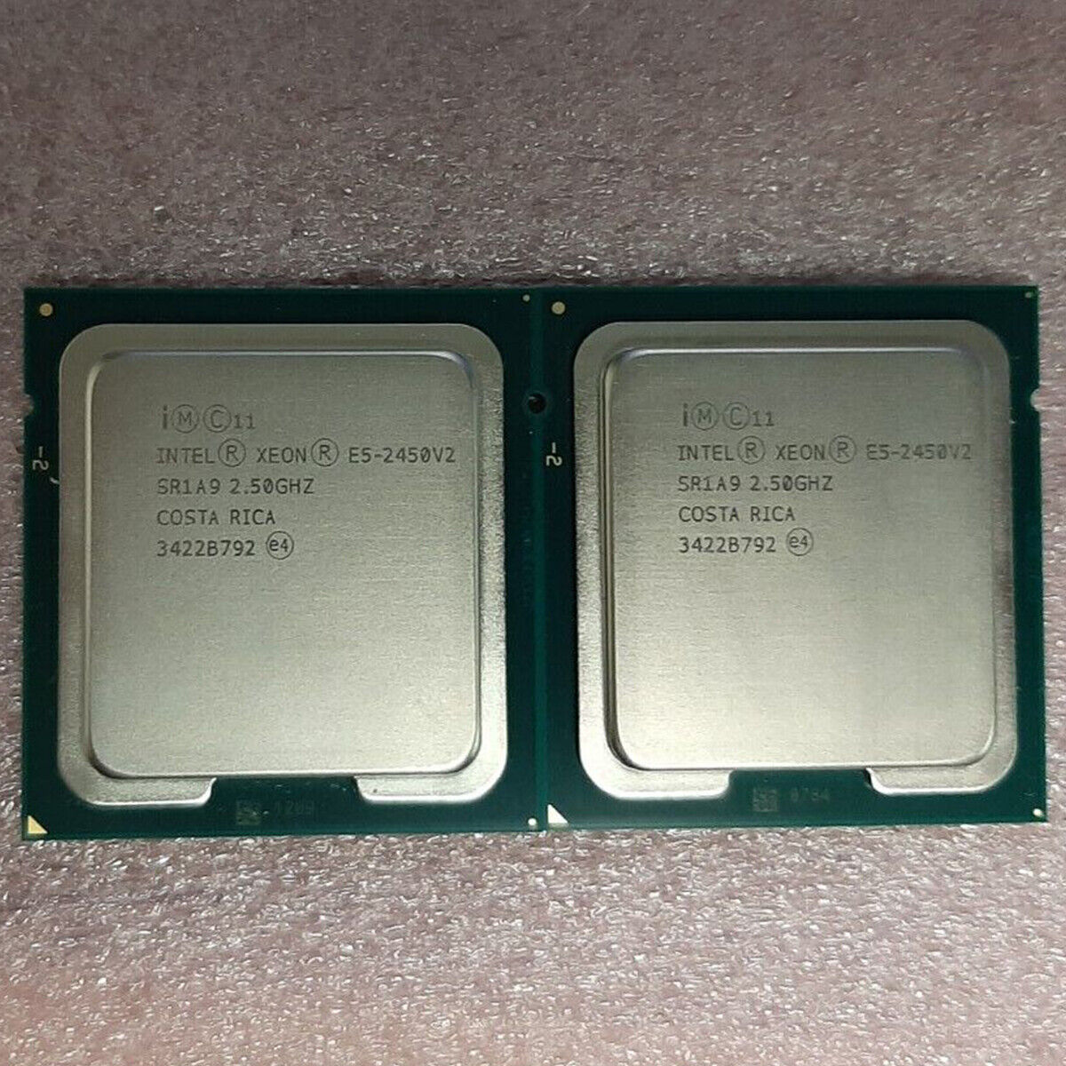 2Pcs Matched Pair Intel Xeon E5-2470 V2 E5-2450 V2 CPU LGA 1356 Processor