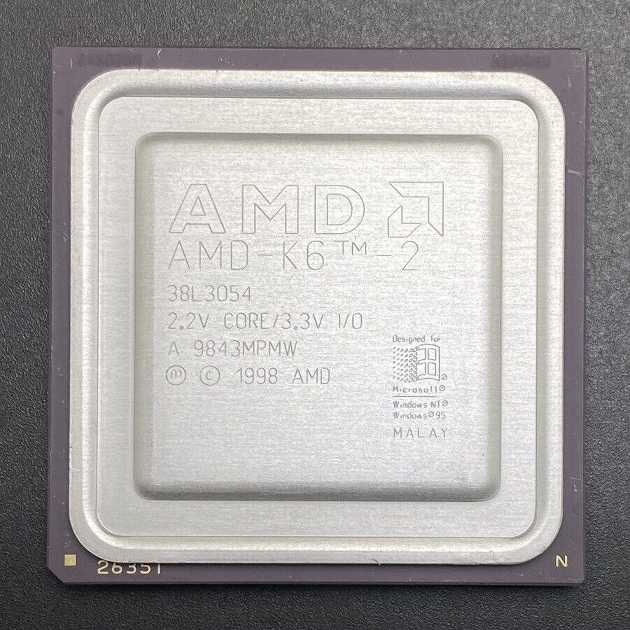 AMD 38L3054 CPU Processor K6-337 337MHz Socket7 IBM OEM RARE
