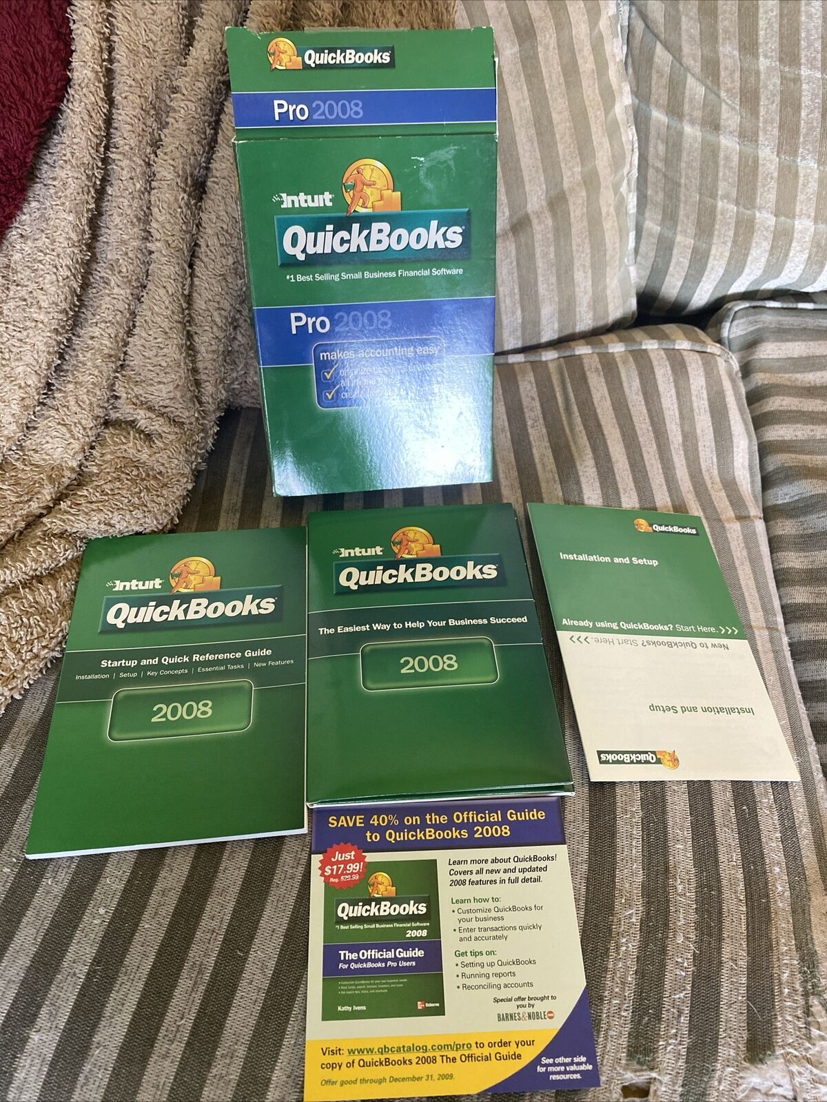 Quickbooks Pro 2008 Accounting Software Used Disc Tested