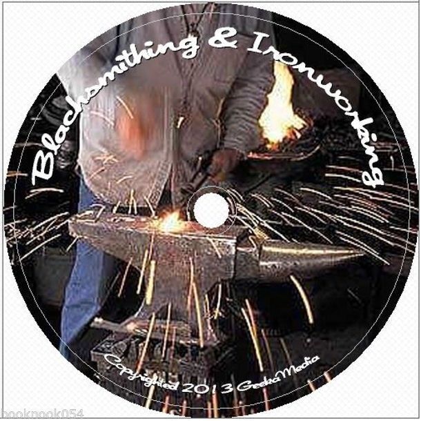 Learn Blacksmithing at Home 129 Books dvd Metal Work Blacksmith Forge Cast Iron