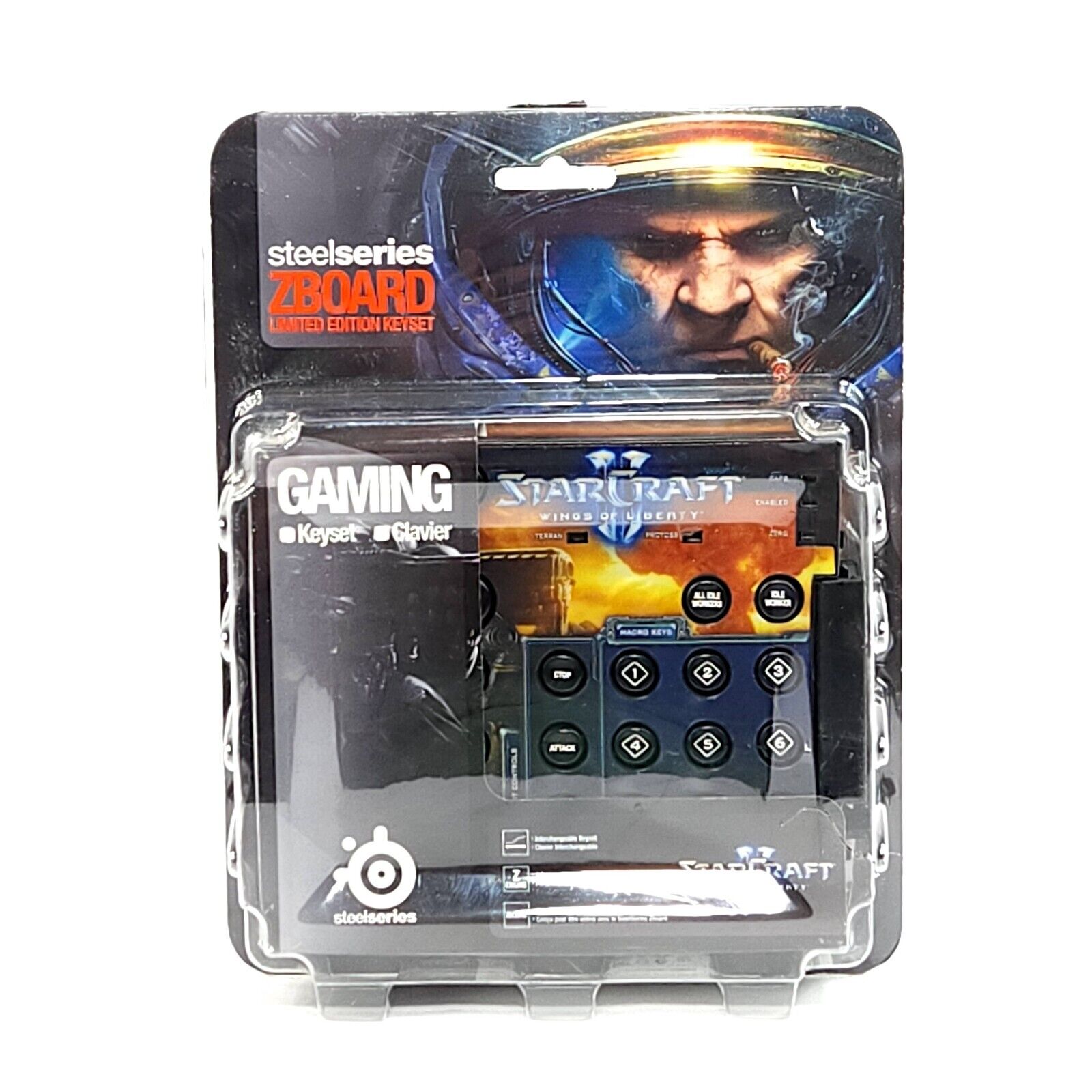 Starcraft II Gaming Keyboard Steelseries Zboard Keyset Limited Edition USB