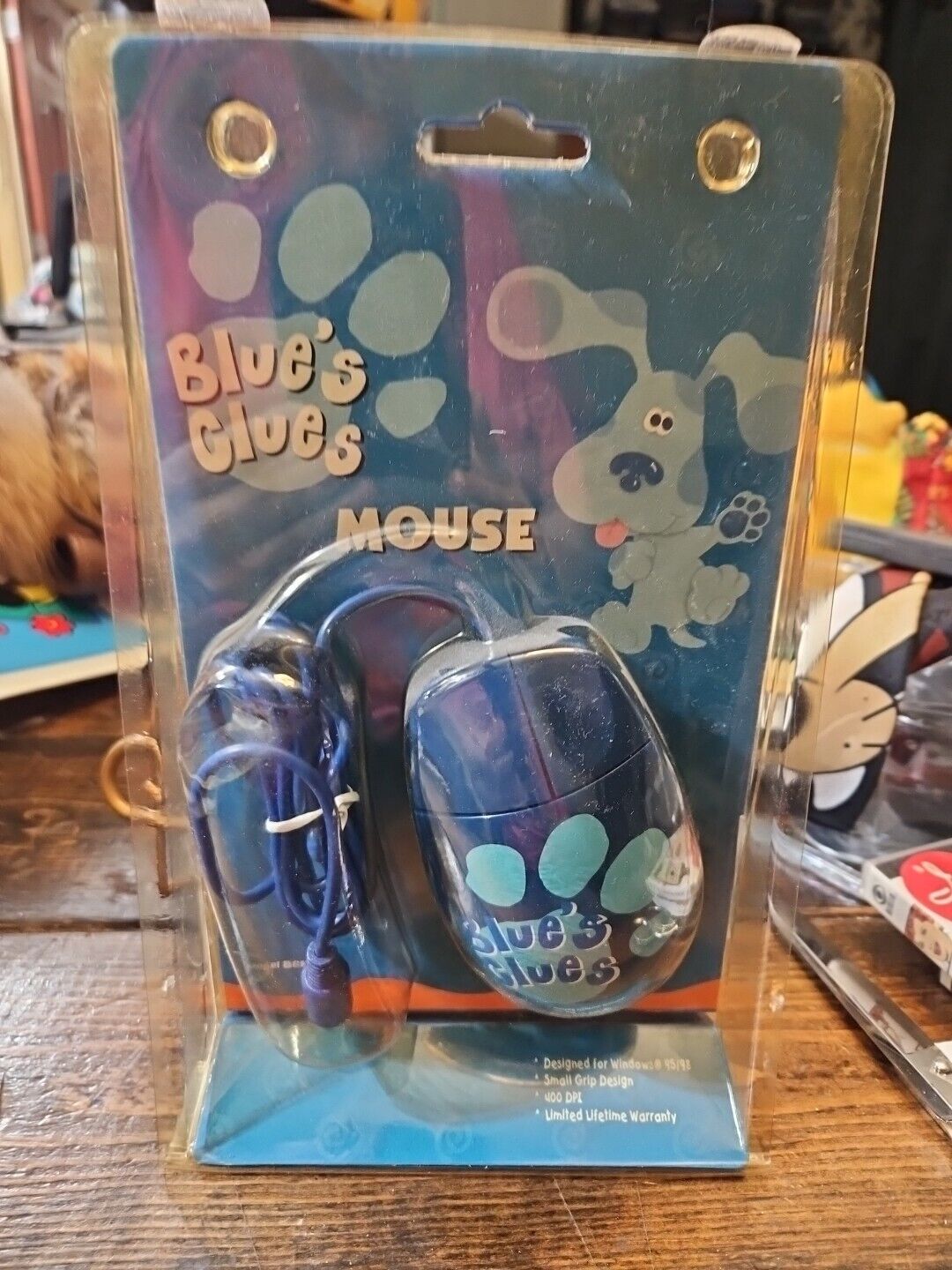 Vintage blue's clues computer mouse.