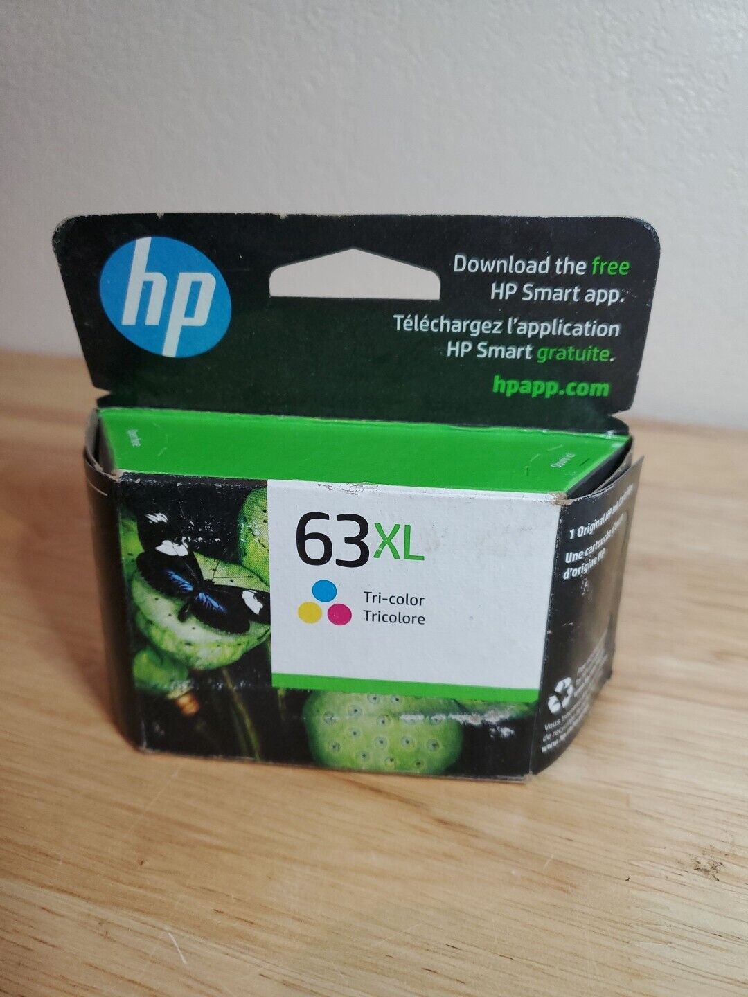 New HP 63xl tri-color ink cartridge Feb 2024 sealed in HP box