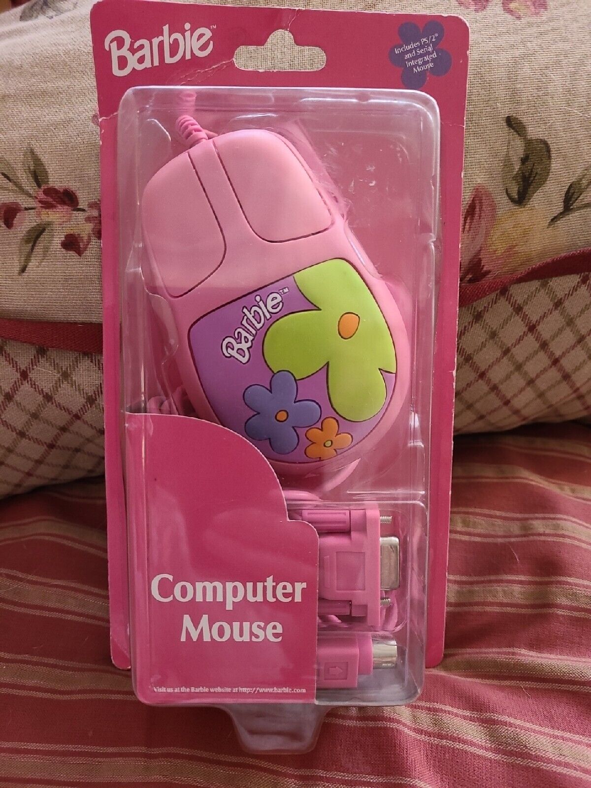 Vintage 1999 BARBIE Computer Mouse W/ PS2 Connector Model No. 2073 Old School
