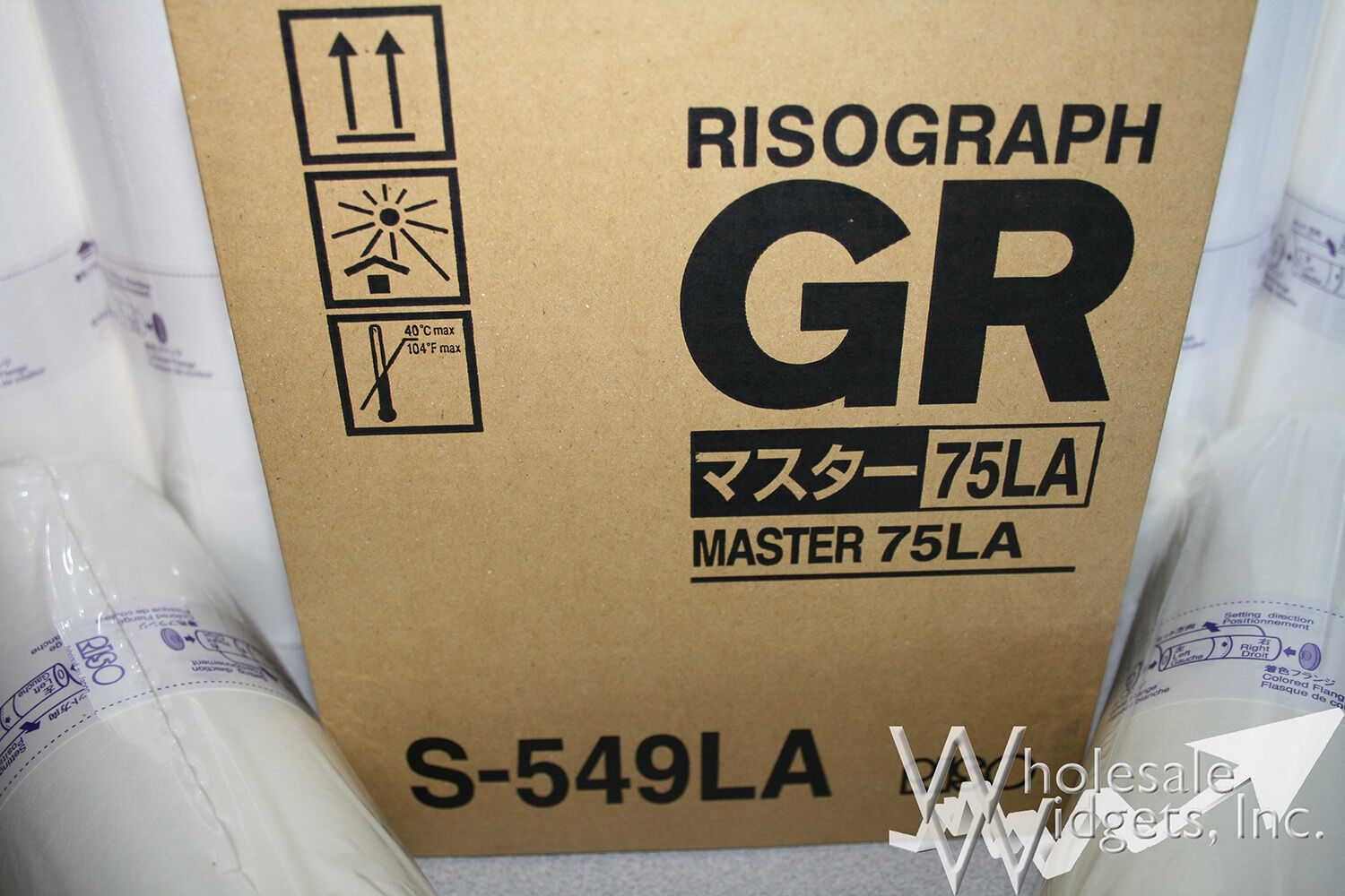 2 Genuine Riso S-549LA Masters.  Fits Risograph GR 1700, 1750, 2700, 2710, 2750