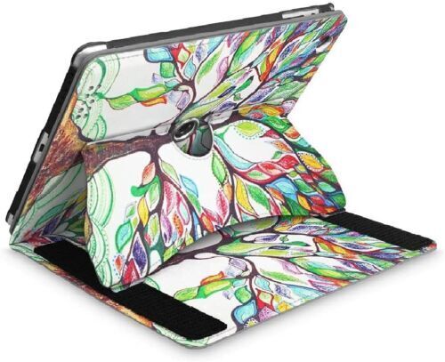 NEW FINTIE 360 DEGREE ROTATING COVER STAND FOR iPad 9.7 LOVE TREE PRINT