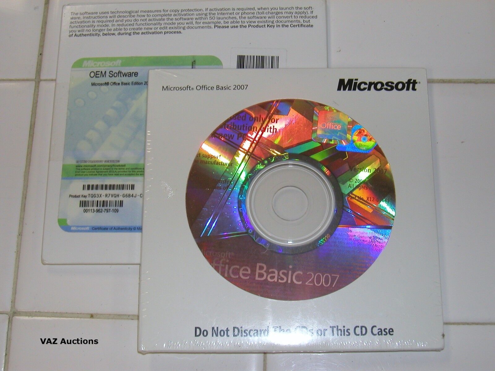 Microsoft Office 2007 Basic Edition BE Full English Version MS=BRAND NEW SEALED=
