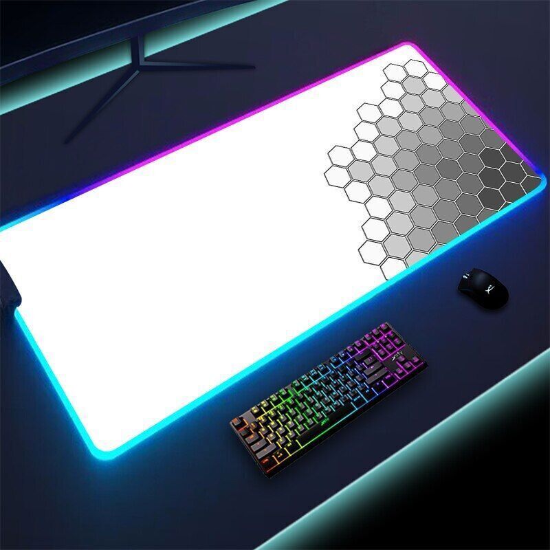 2023 NEW Geometric large Mousepad LED Mousepad desktop computer pad