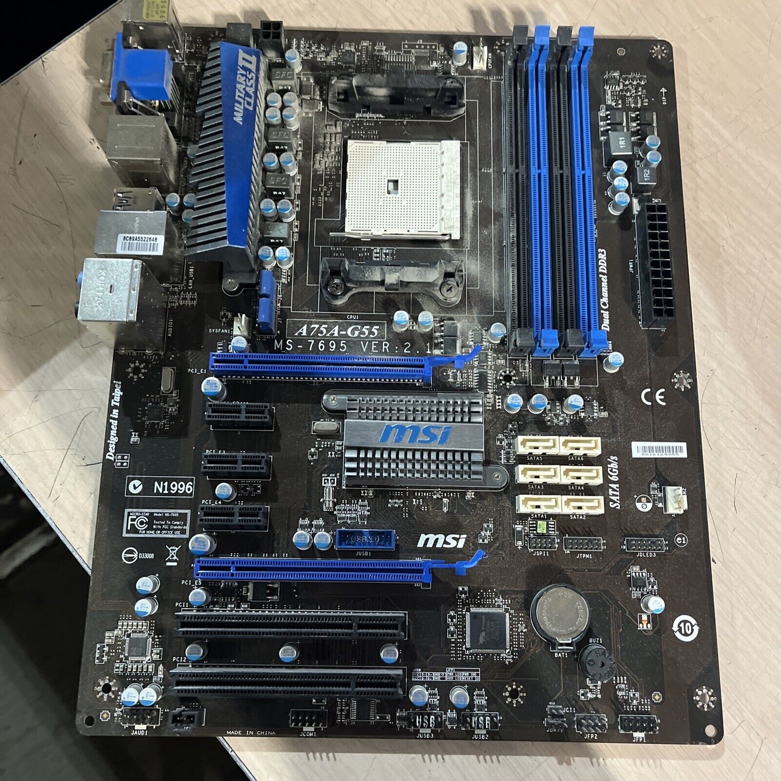 MSI A75A-G55 MOTHERBOARD