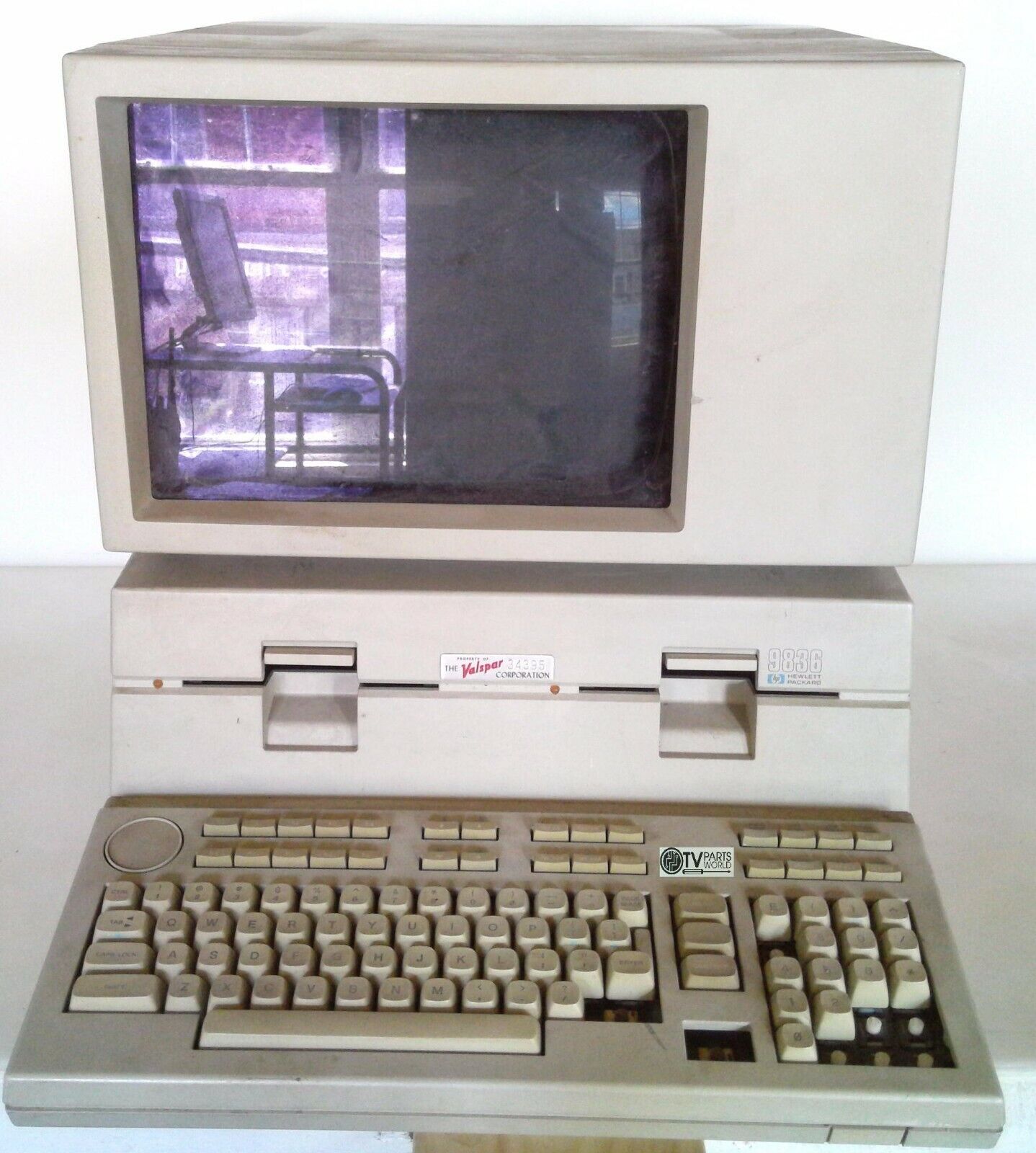 Vintage Hewlett-Packard HP 9836 Professional Workstation Computer & Monitor