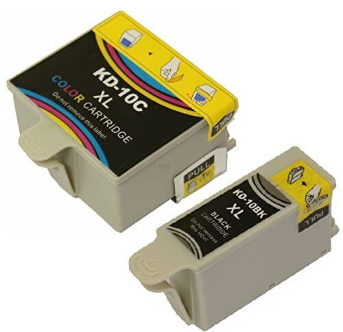 2 Pack Compatible Replacement Kodak 10 XL Ink Cartridge - For Various ESP Models