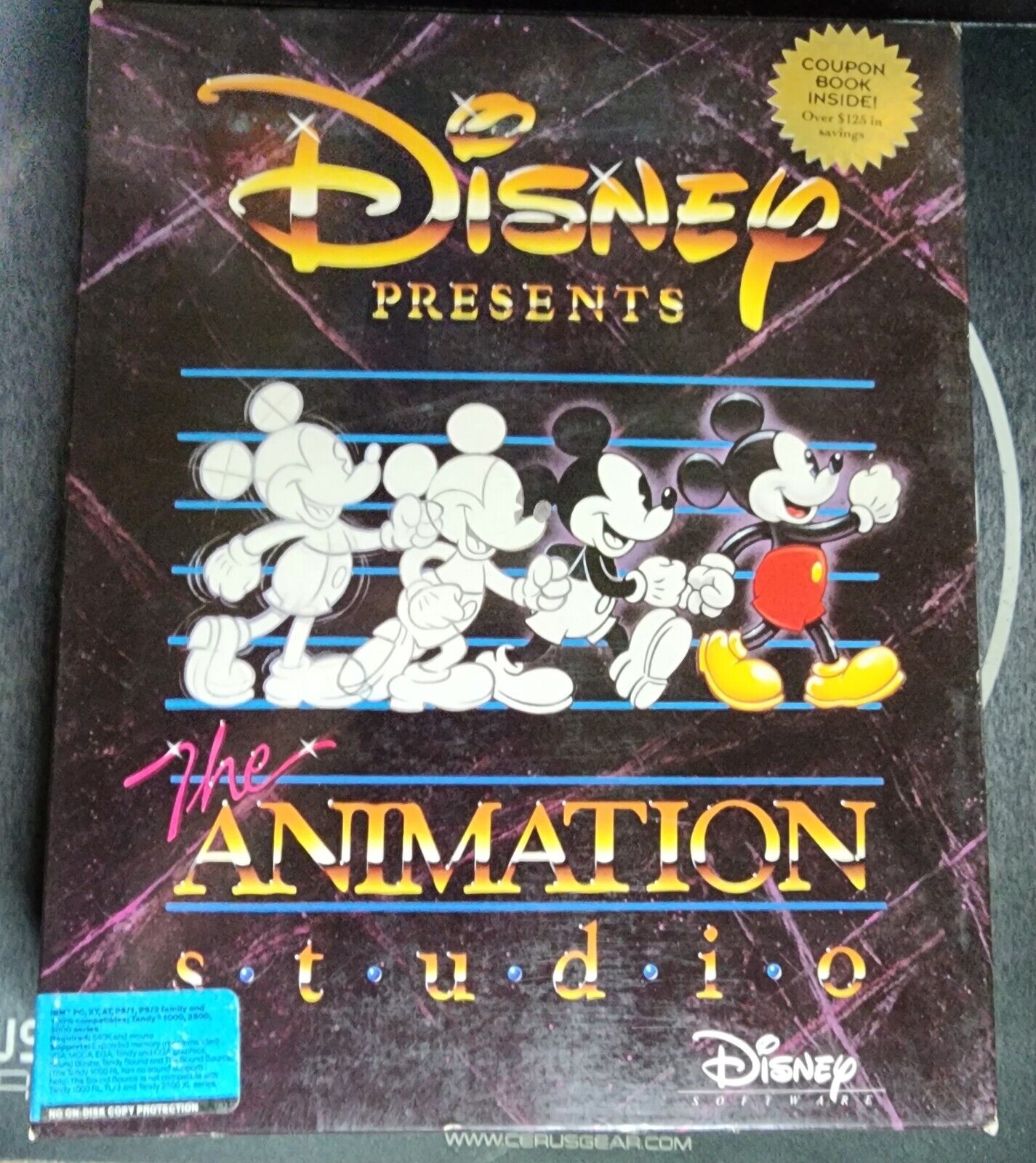 Vintage Disney Presents The Animation Studio IBM PC - Rare Used Software PC