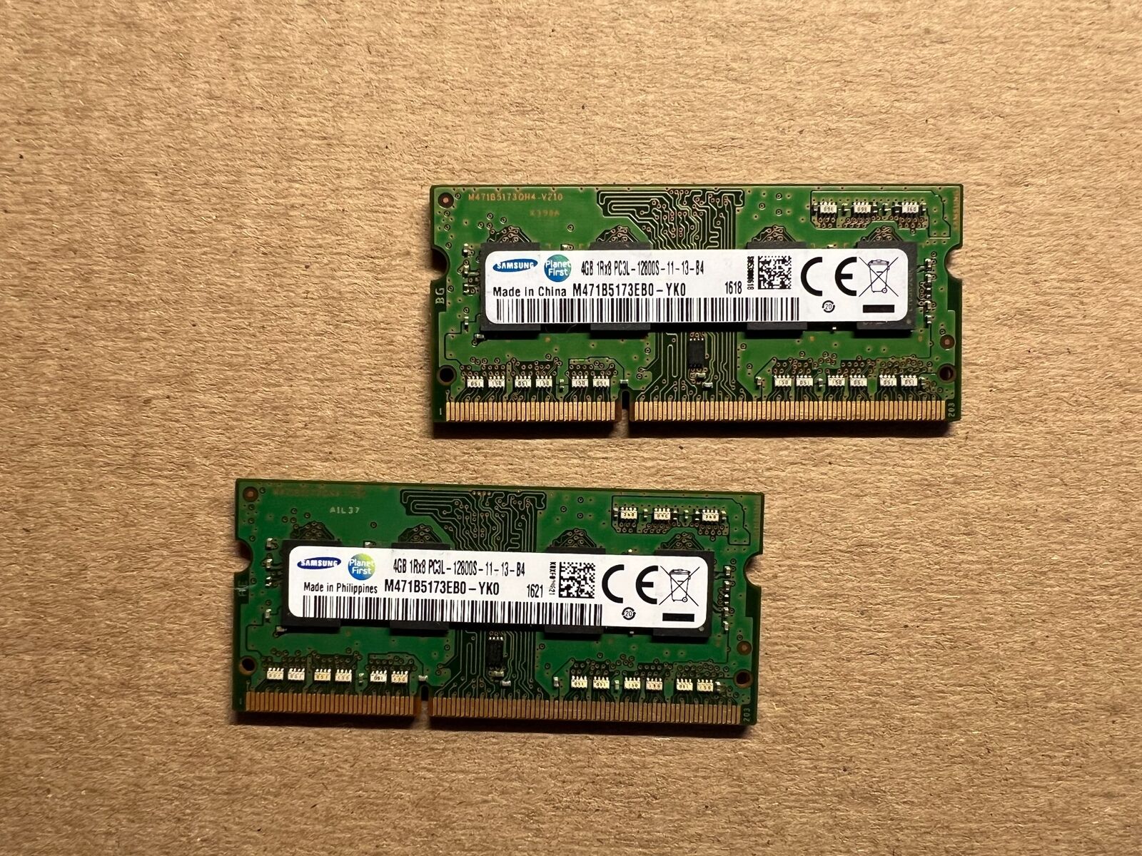 SAMSUNG 8GB KIT (2X4GB) 1RX8 PC3L-12800 DDR3-1600MH LAPTOP RAM V3-2(16)