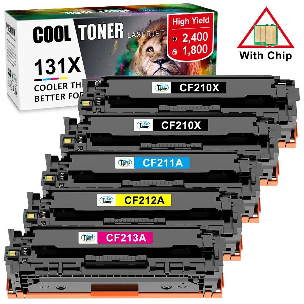 5PK CF210A Toner Cartridge For HP 131A LaserJet Pro 200 Color M251 M251nw M276nw