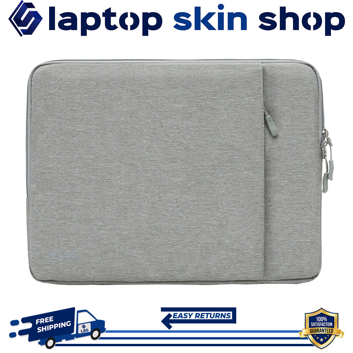 Laptop Sleeve Case Carry Bag Protective Shockproof Handbag 13-13.5 Inch Grey