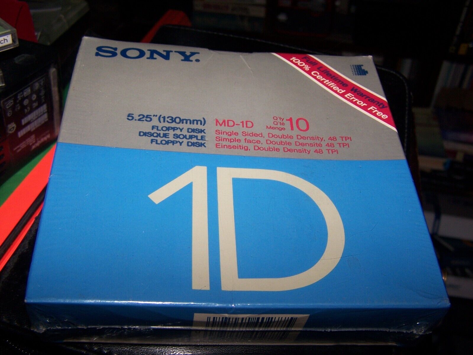 Sony MD-1D 5.25 Floppy Disk 10 Pack New Old Stock