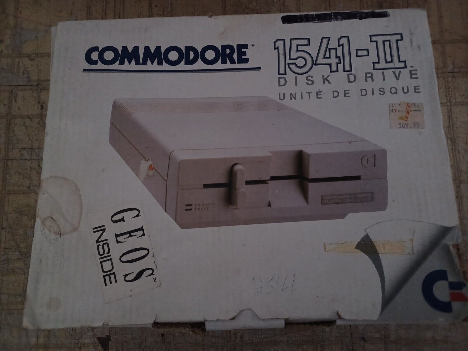 RARE Vintage Canadian Commodore 1541-II Floppy drive - tested working boxed