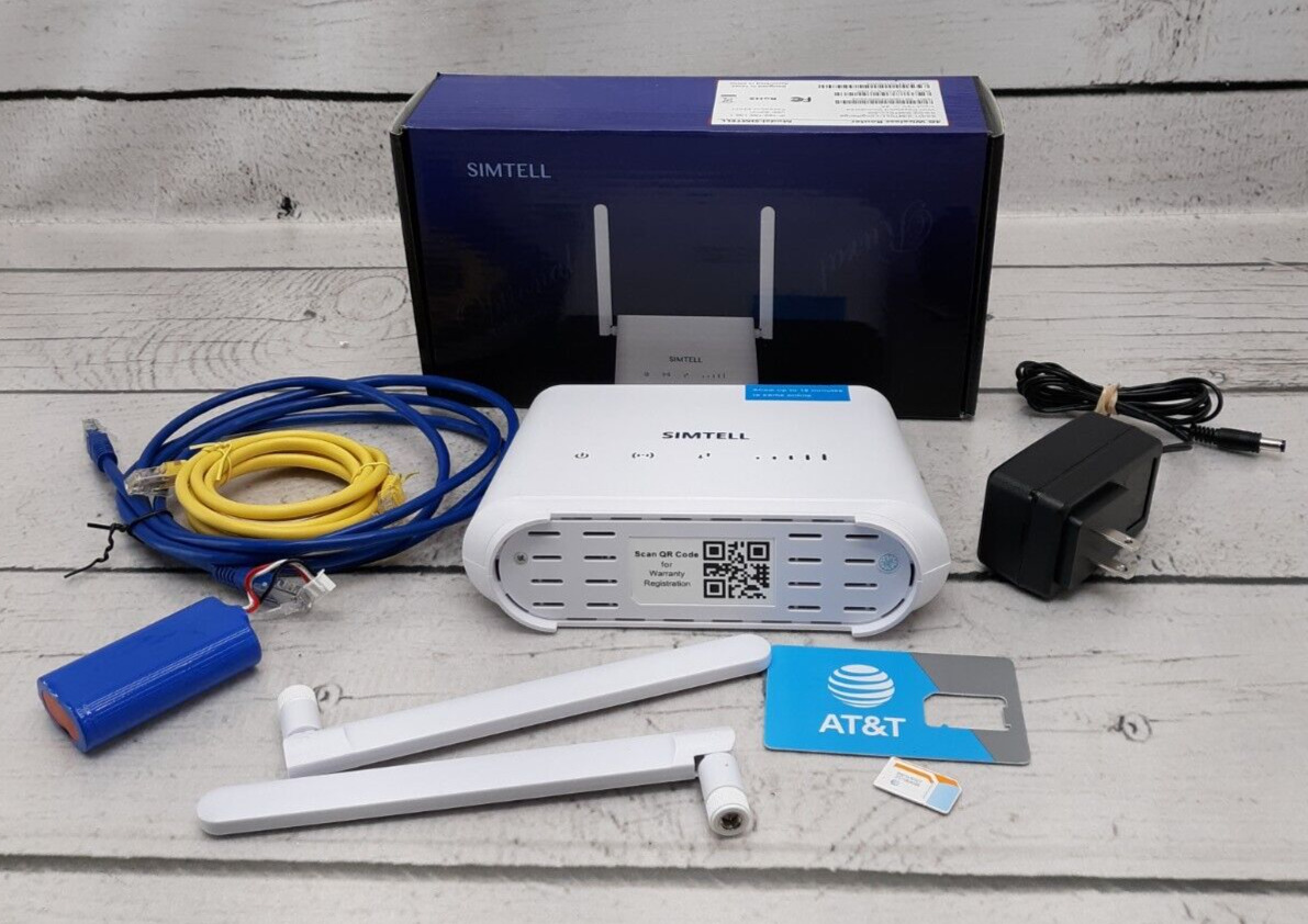 Simtell 4G Long-Range Wireless Router - White 