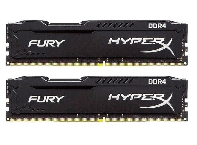 HyperX FuryRAM PC4-23400 DDR4 2933MHZ 64GB (2x32GB) HX429C16FBK2/64 Black