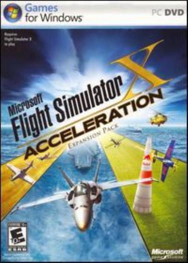 MS Flight Simulator X: Acceleration PC DVD Reno Air Races missions game add-on
