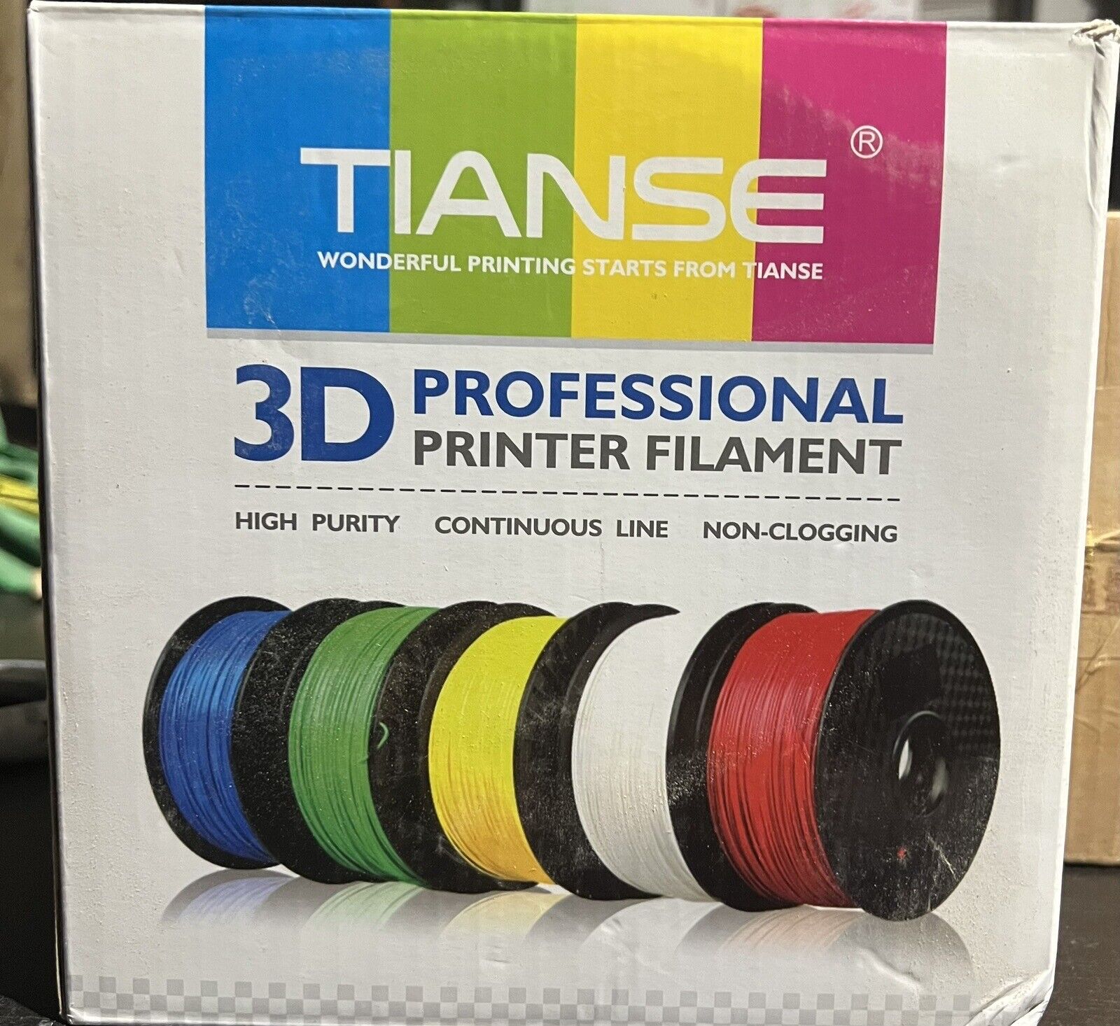 TIANSE 3D Printer Filament Violet, 1.75mm 1KG Spool (2.2lbs)
