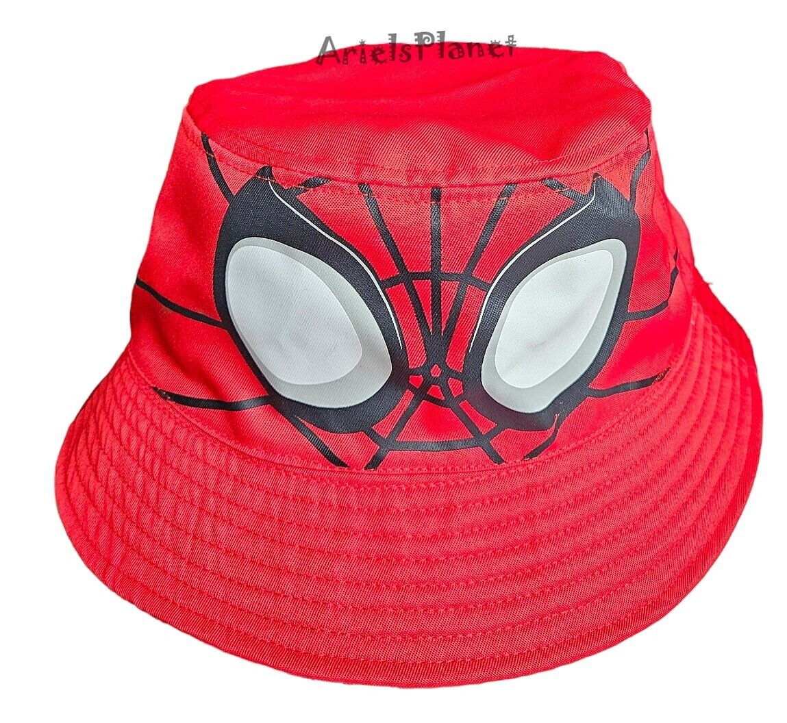 2024 Disney Parks Marvel Spider-man Go-Webs Go Reversible Bucket Sun Hat Adult