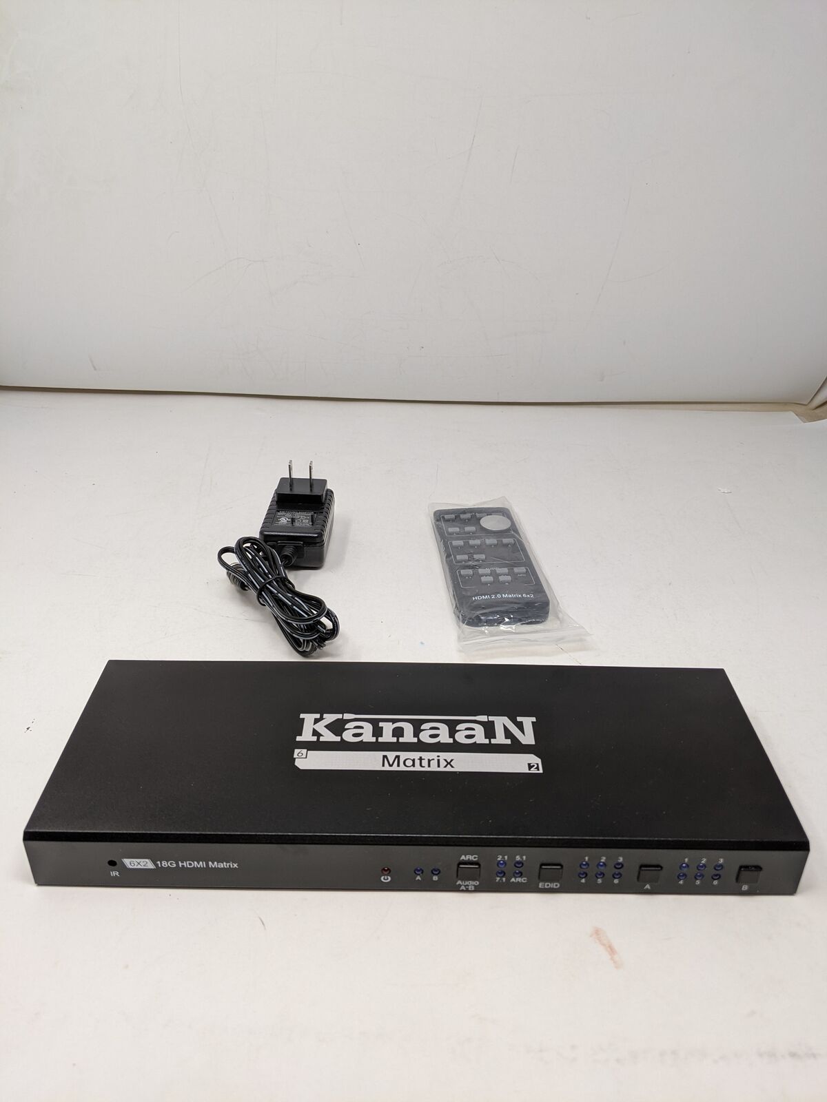 KanaaN HDMI Matrix Switch/Splitter 6x2, 6 in 2 Out HDMI Matrix Switch with (B4)