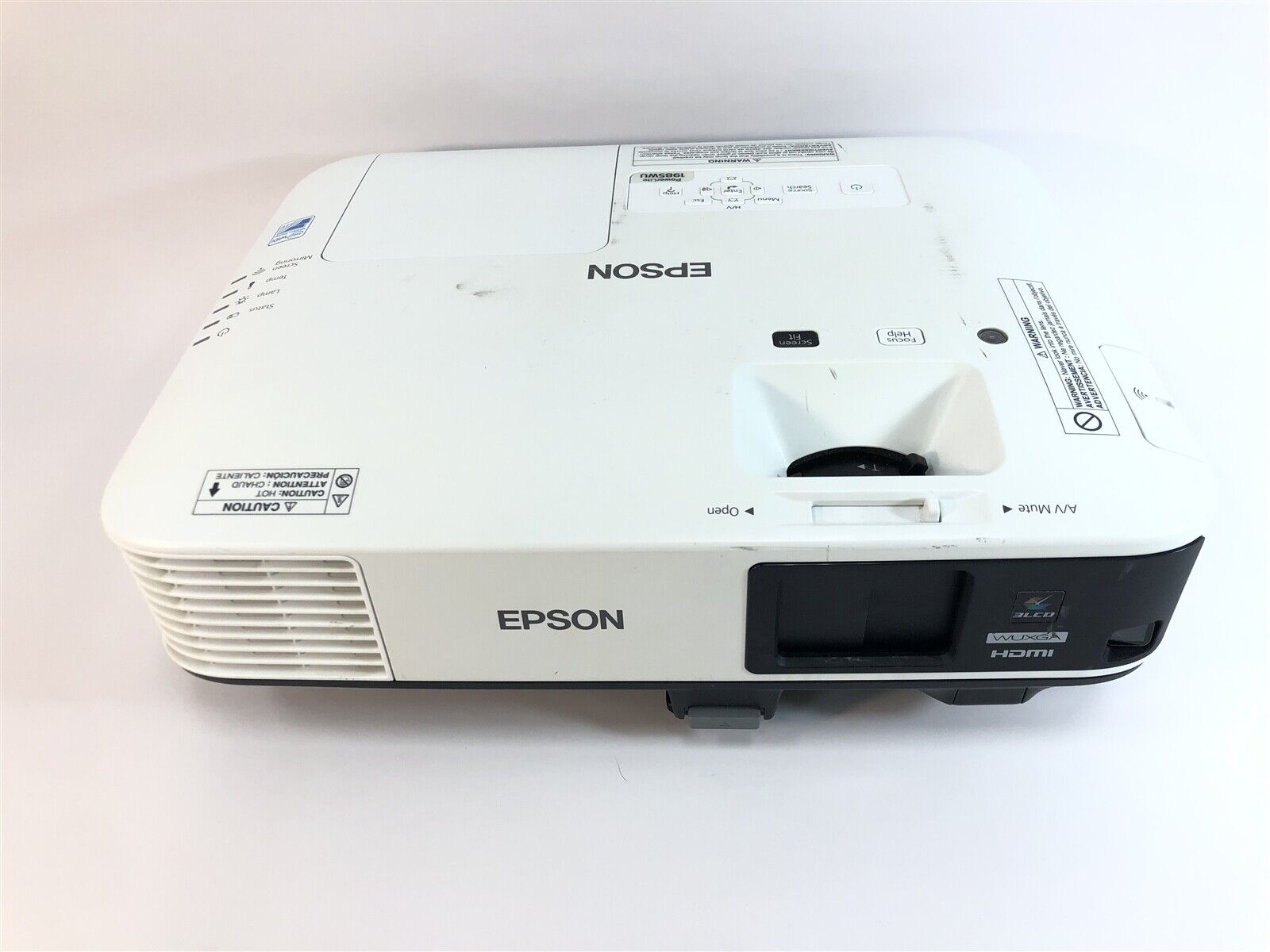 Epson PowerLite 1985WU H619A 3LCD WUXGA 4800 Lumen Projector 800-999 Lamp Hours 