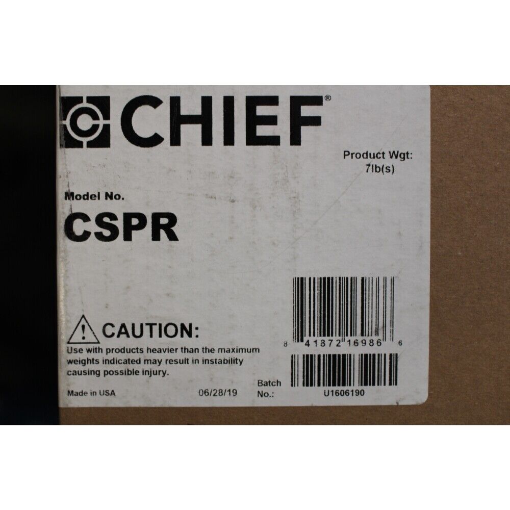 CHIEF CSPR Flat Panel Component Storage Panel - New in Box