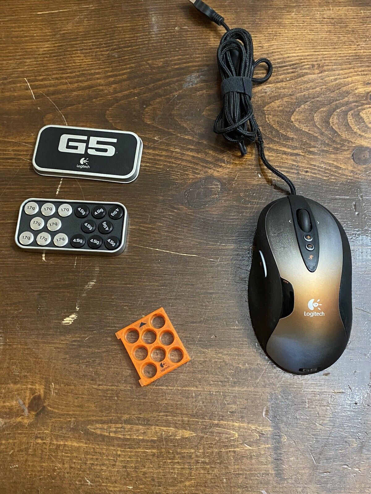 Logitech G5 Laser Gaming Mouse With Full Tuning Weight Set 