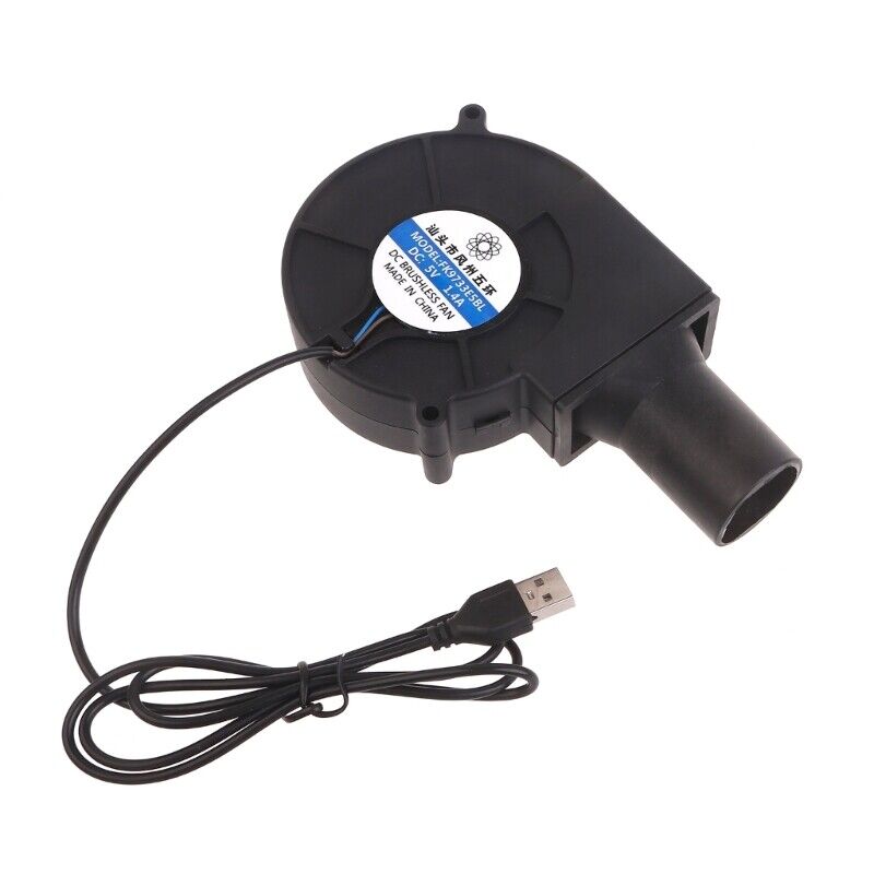 USB Blower Fan 9733 Wood Stove Tool 5V2A 2300RPM Air Volumn Cooking Fan