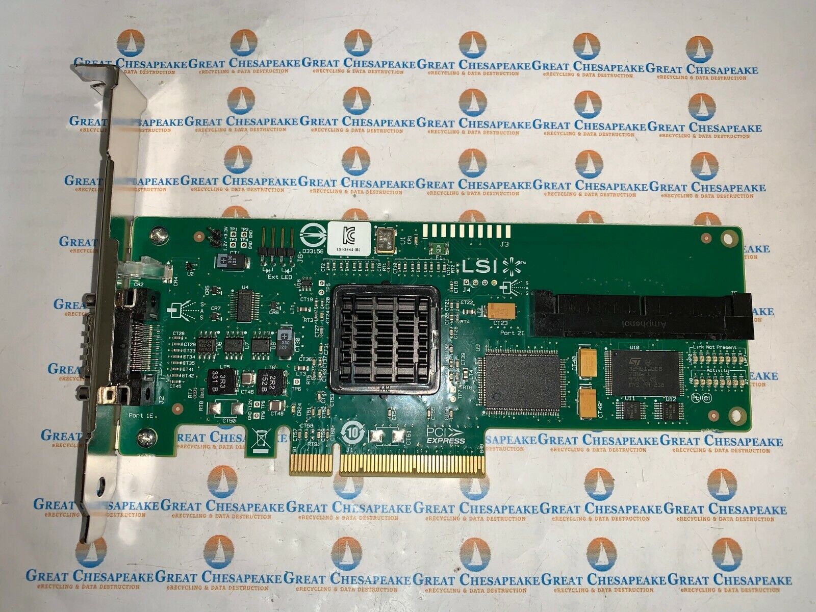 LSI L3-01094-06F SAS3442E-R PCI-E SAS RAID Controller Card TESTED
