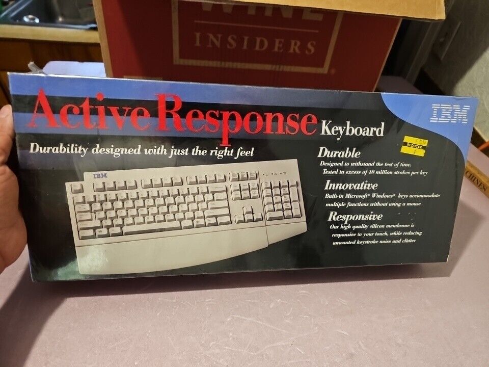 Vintage IBM Active Response Keyboard PS/2 NEW OLD STOCK FACTORY SEALED