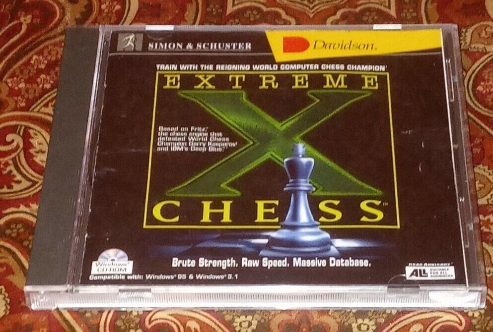 Extreme Chess PC CD ROM 1995 Windows 3.1 & 95 COMPLETE IN CASE 1996 Vintage