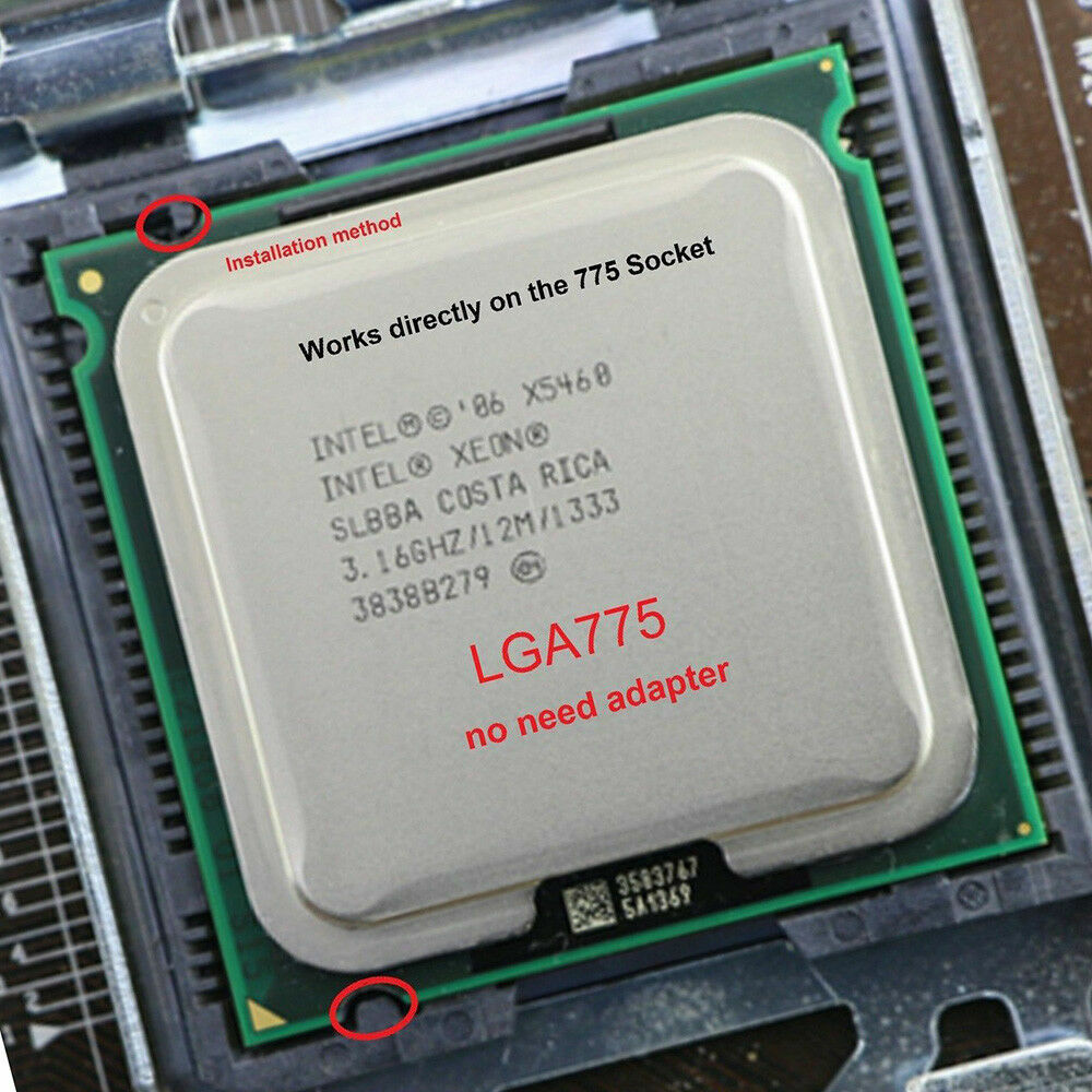Intel Xeon X5460 Quad-Core 3.16GHz 12MB LGA 775 CPU SLANP Processor CPU