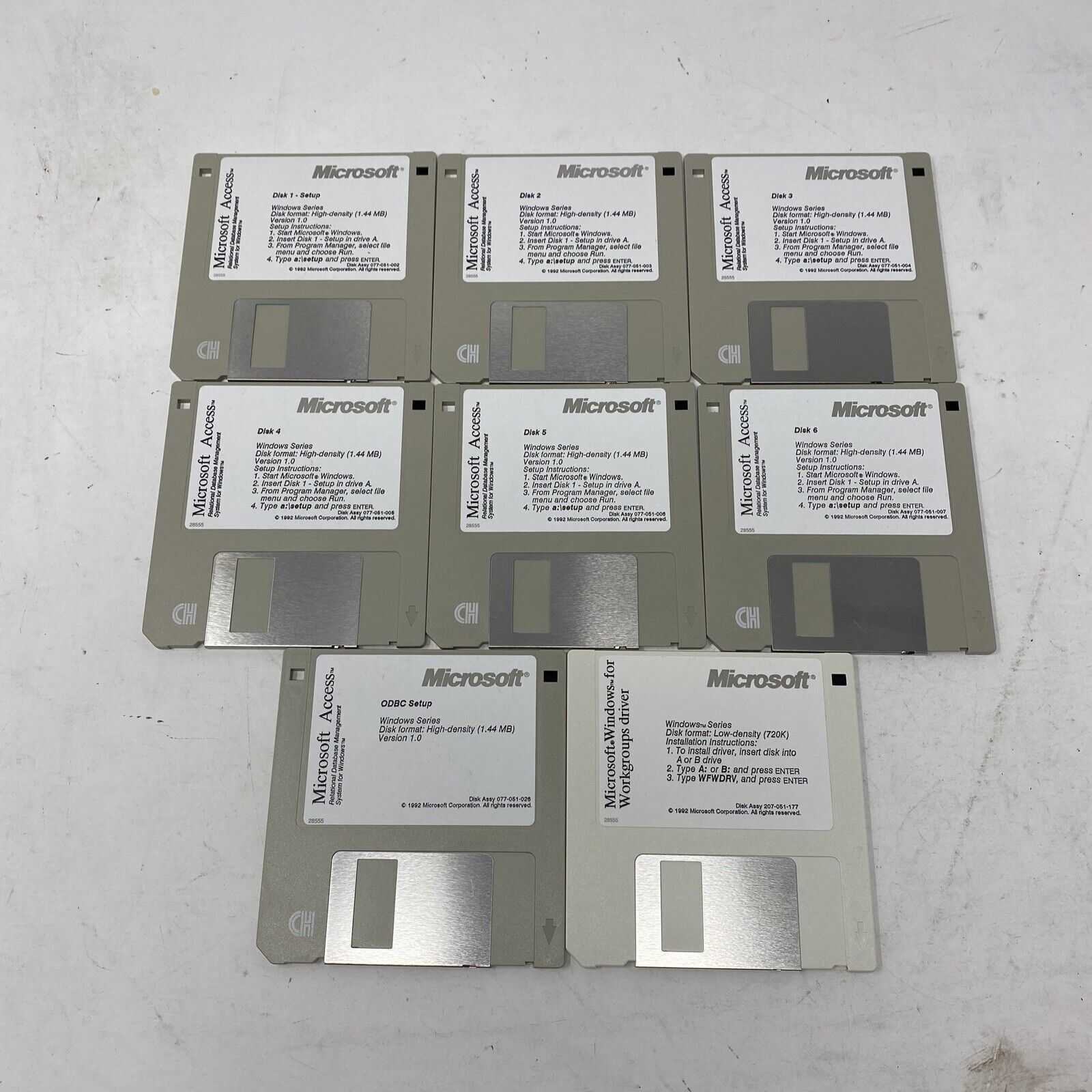 Vintage Microsoft Access 1.0 Database Management System 1992