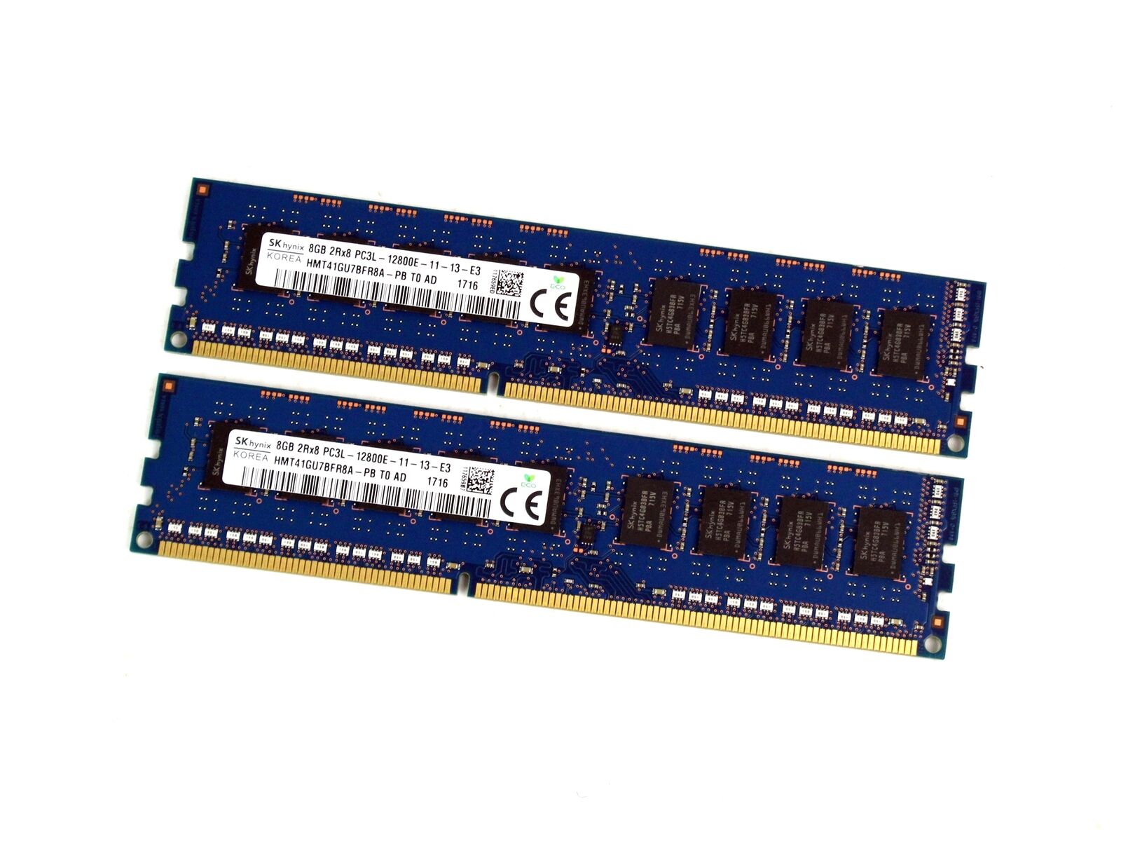SKHynix 16GB 2x8GB PC3L-12800E DDR3 ECC Server/Workstation Memory HMT41GU7BFR8A