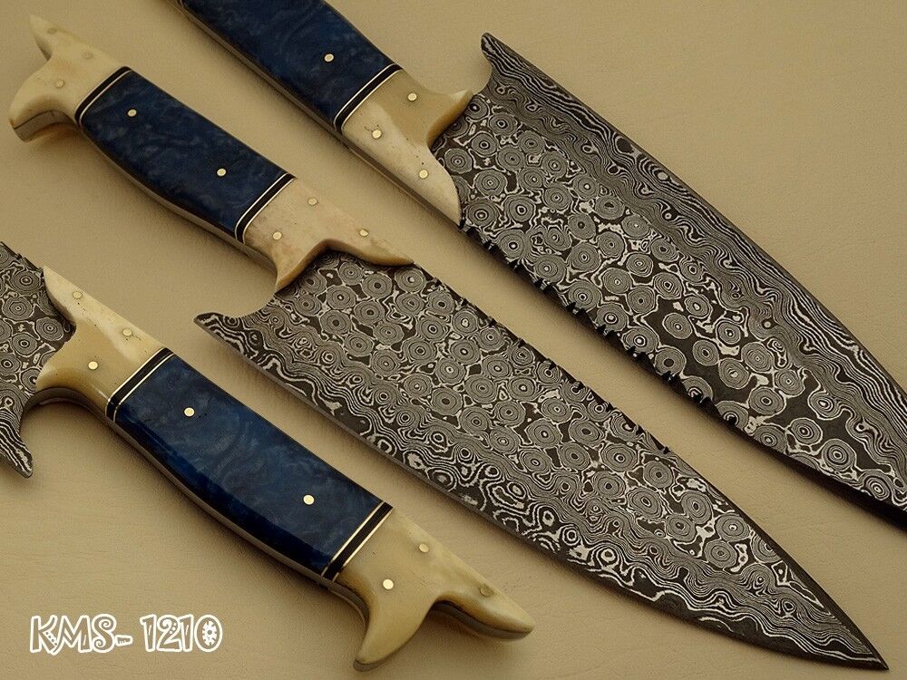 BEAUTIFUL HAND MADE DAMASCUS STEEL KITCHEN / HUNTING / CHEF KNIFE BY KNIFE MAKER