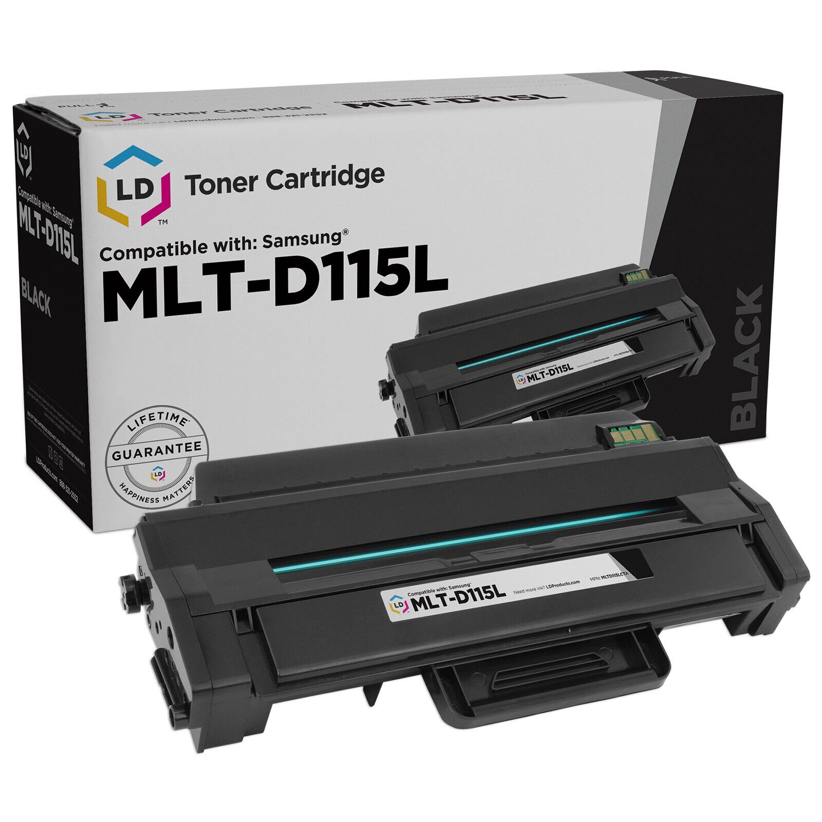 LD Products Compatible Toner Cartridge Replacement for Samsung MLT-D115L (Black)
