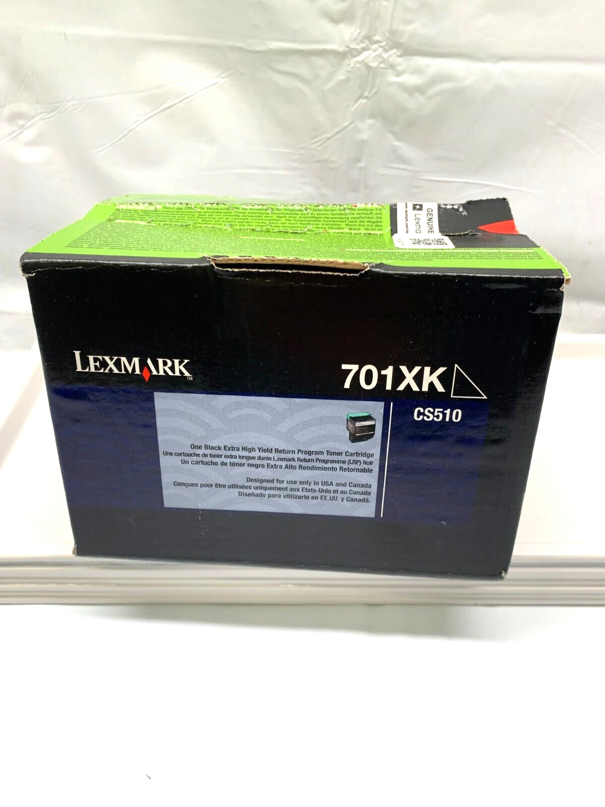 Lexmark 701XK Black Extra High Yield Program Toner Cartridge *New-Box Damage