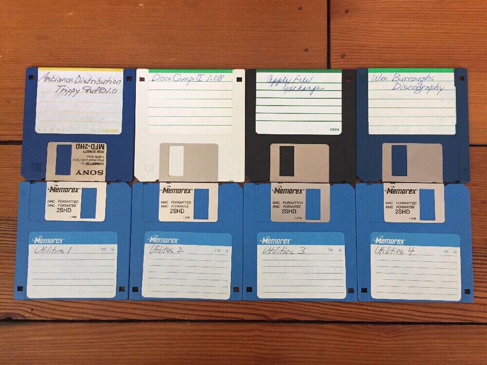 Vintage 1990s Mac Utilities Software Installation Floppy Disks For Macintosh Mac