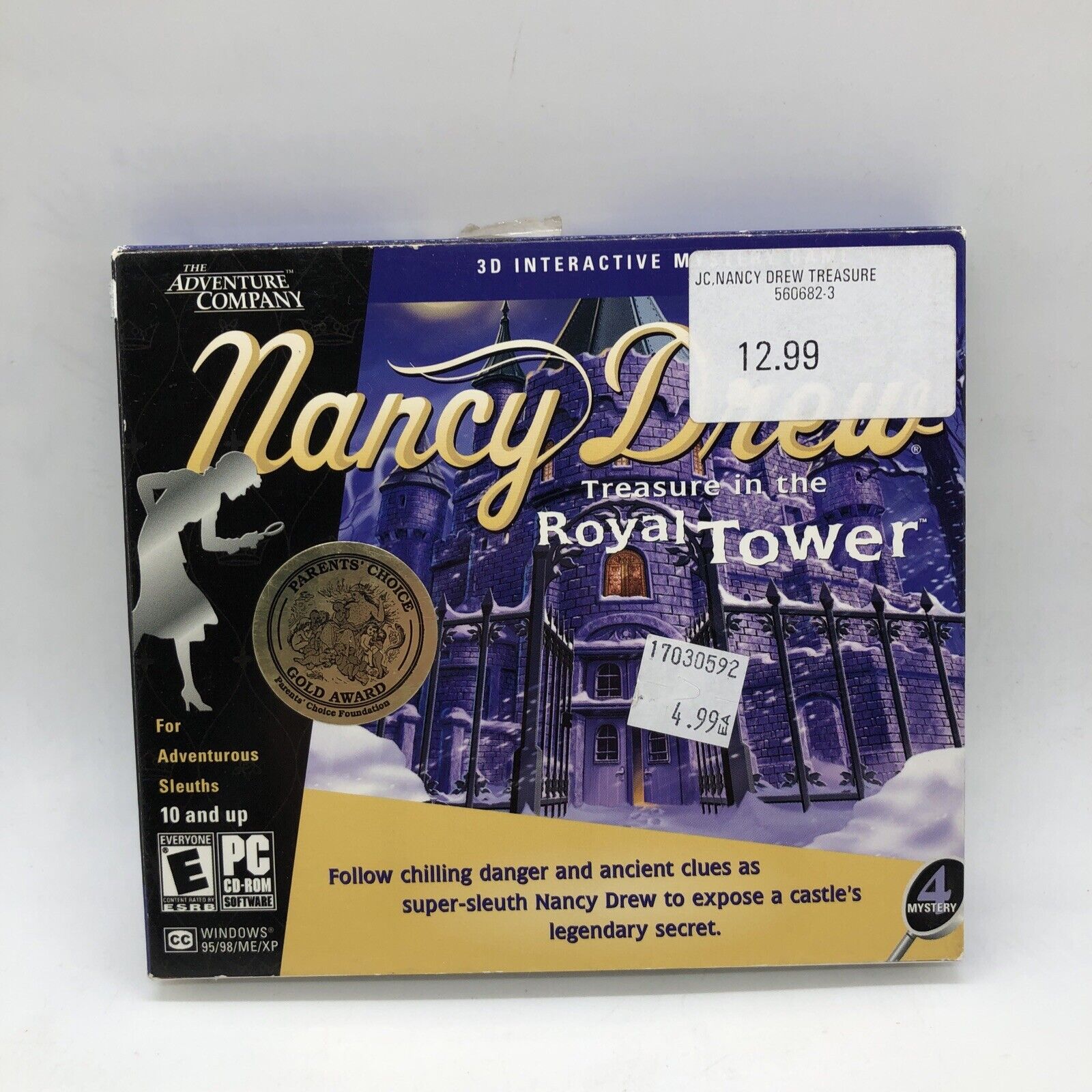 Nancy Drew Treasure in the Royal Tower  PC  CD-ROM  Game   
