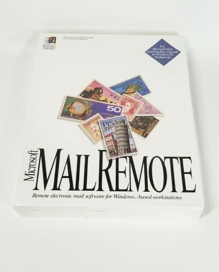 Microsoft Mail Remote (1995) Version 3.2 “Super Rare” - Near Mint Condition 