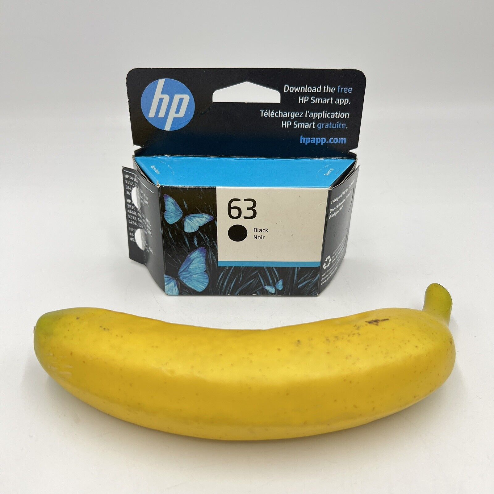 HP 63 Black Cartridge Genuine Sealed Retail Box - Expires OCT 2024