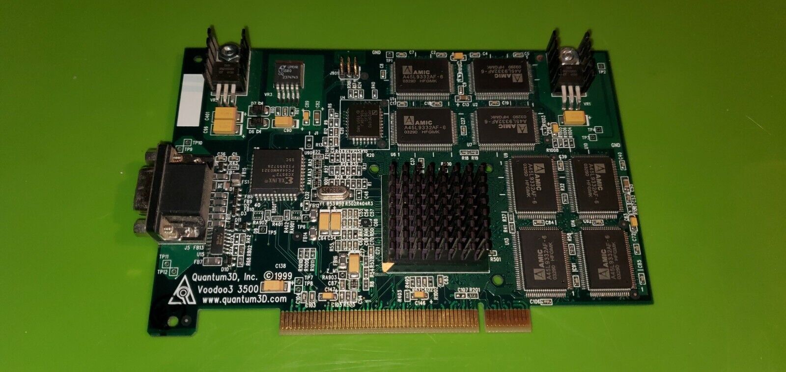 *RARE* PCI Quantum3d Ventana Voodoo 3 3500 VGA Video Card