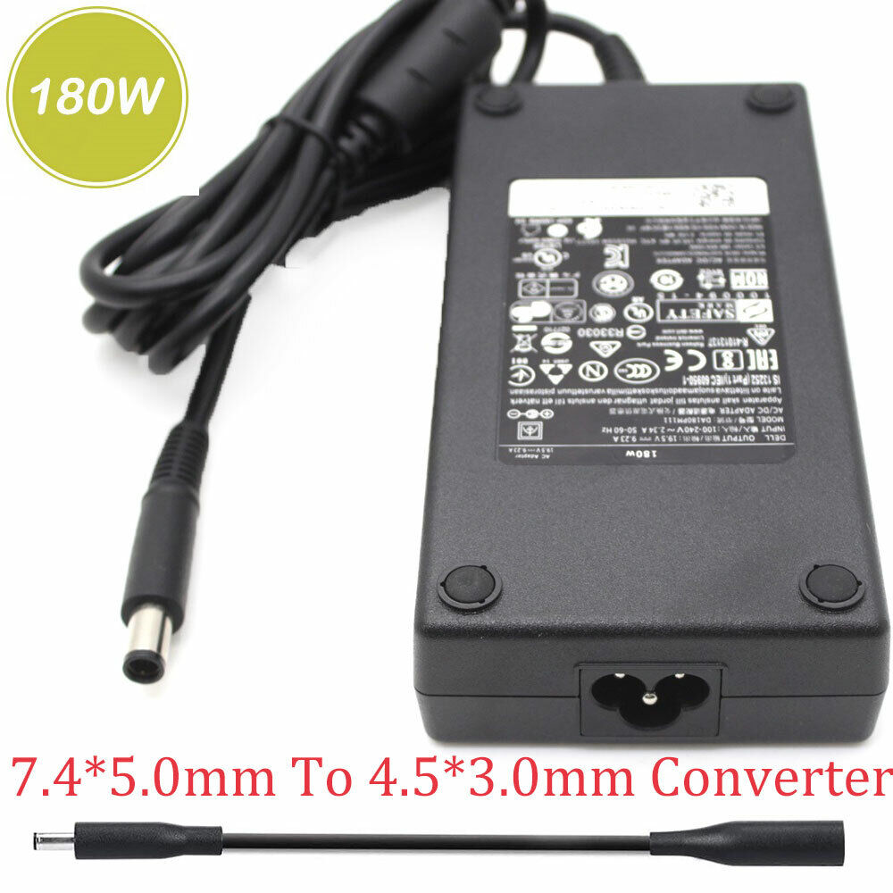 180W AC Adapter For Dell Alienware 15 17 Alpha ASM-R2 Latitude 3340 7.4*5.0mm