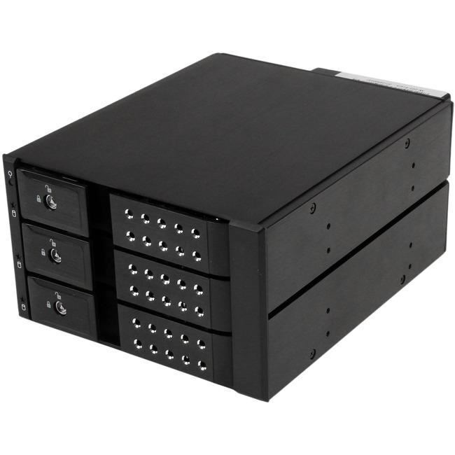 StarTech.com 3 Bay Aluminum Trayless Hot Swap Mobile Rack Backplane for 3.5in SA