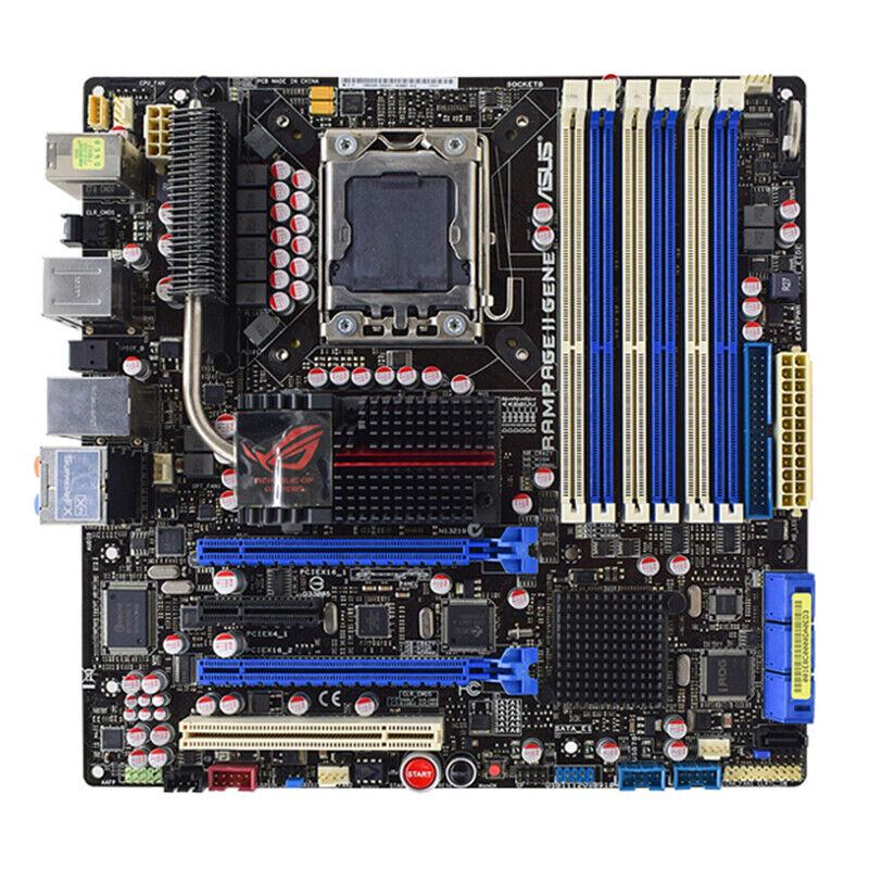 ASUS Rampage II GENE Motherboard M-ATX Intel X58 LGA1366 DDR3 24GB SATA2 SPDIF