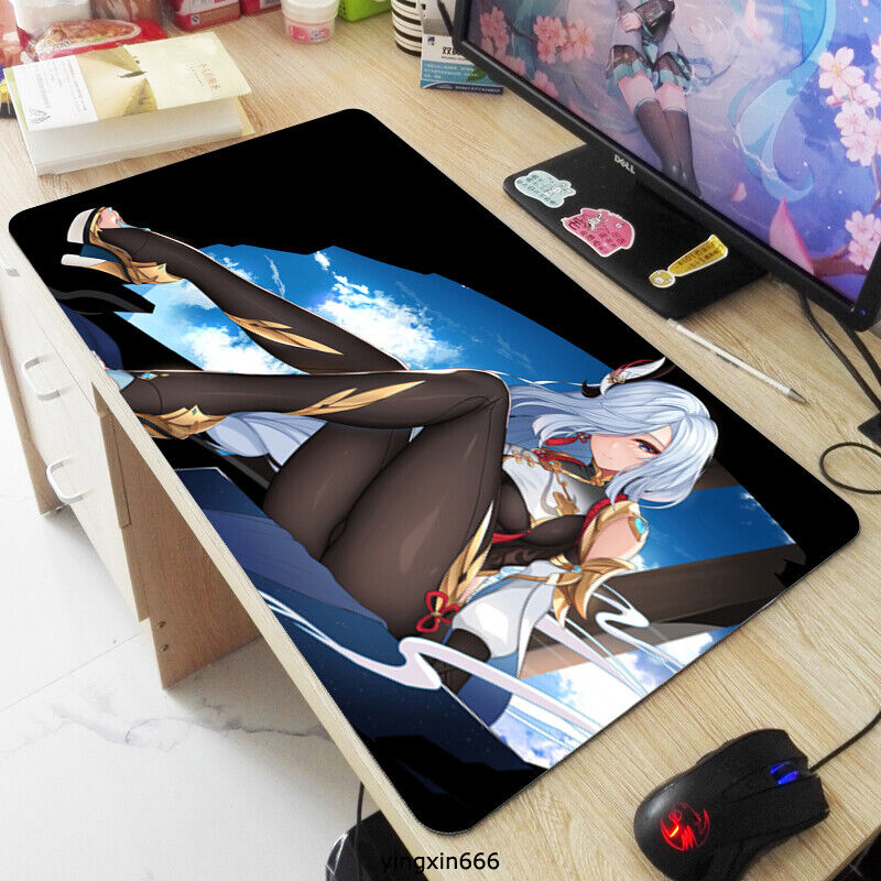 70x40cm Genshin Impact Girls Mouse Pad Keyboard Mice Game Mouse Play Mat Y14